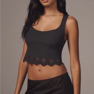 By Anthropologie Seamless Laser-Cut Tank Top